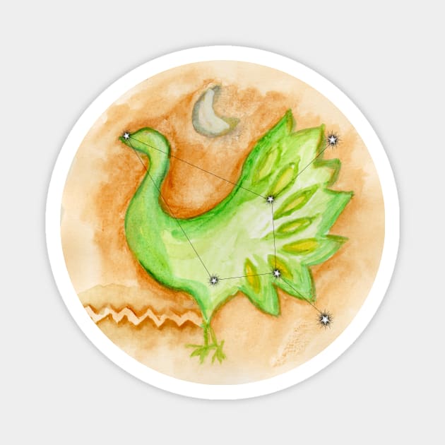 Cancer Baltic Zodiac - The Moon Bird Magnet by Dbaudrillier